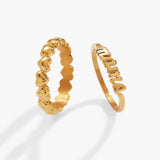 Mama Ring Set of 2 - Aaria Tees Aaria Tees