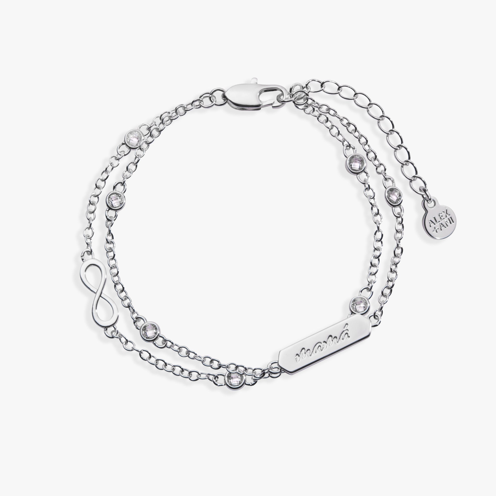 Mamá Infinity Chain Double Strand Bracelet - Aaria Tees Aaria Tees