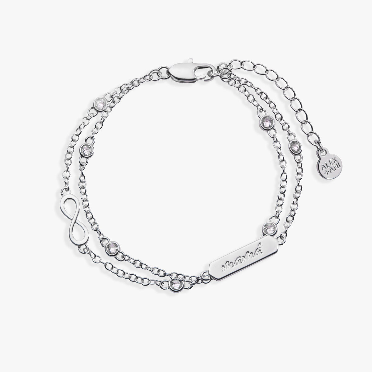 Mamá Infinity Chain Double Strand Bracelet - Aaria Tees