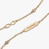 Mamá Infinity Chain Double Strand Bracelet - Aaria Tees Aaria Tees