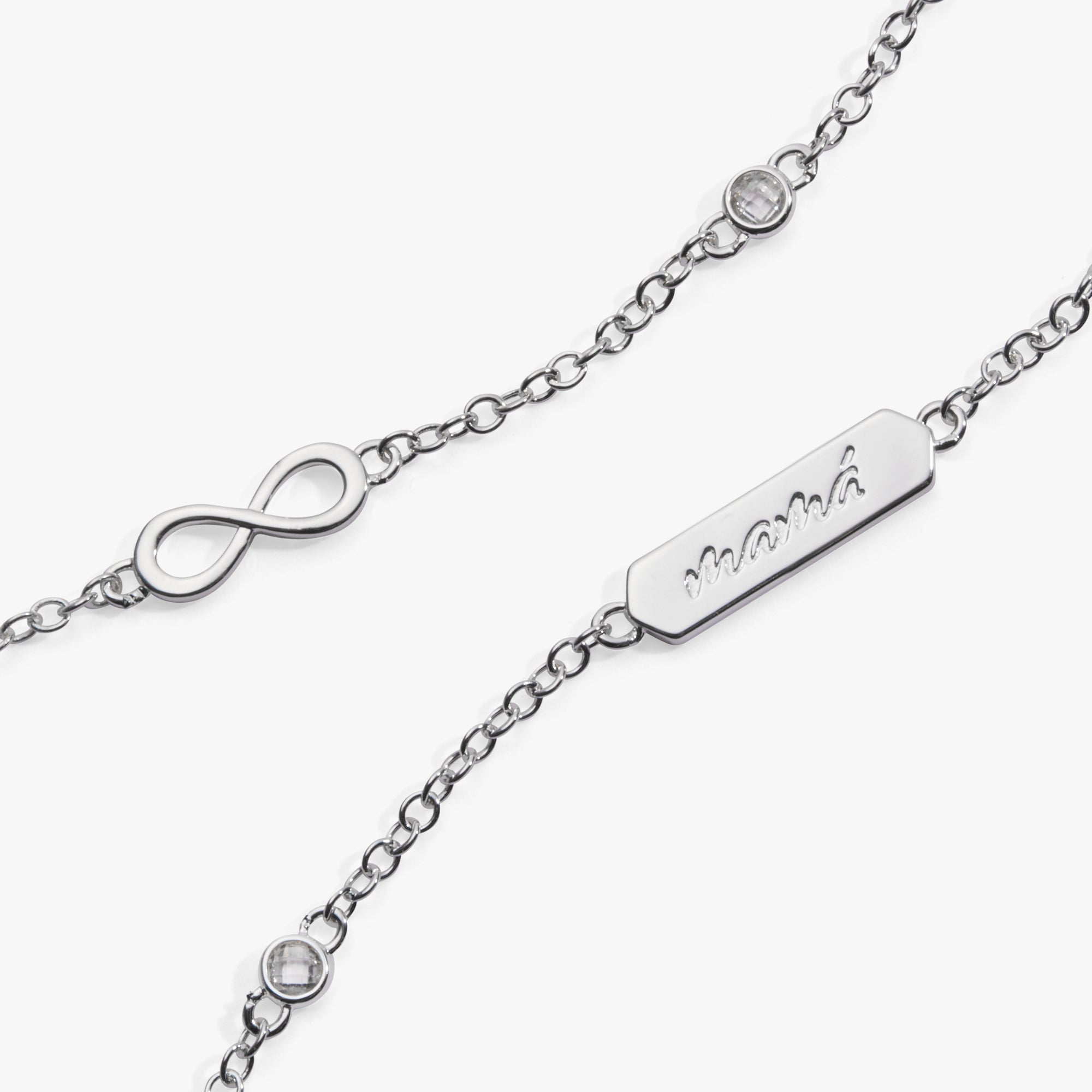 Mamá Infinity Chain Double Strand Bracelet - Aaria Tees Aaria Tees