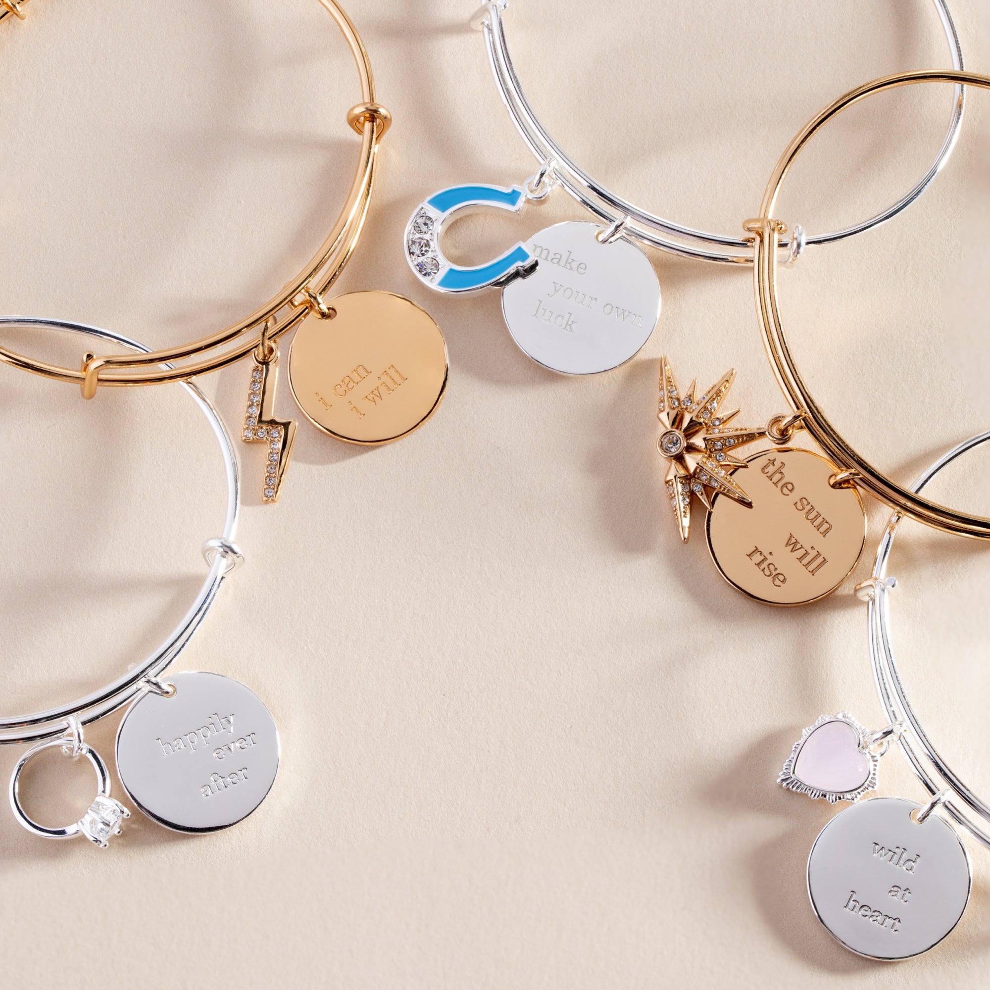 “Wild at Heart” Duo Charm Bangle - Aaria Tees Aaria Tees