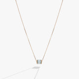 March Birthstone Precious Pendant Necklace - Aaria Tees Aaria Tees