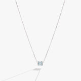 March Birthstone Precious Pendant Necklace - Aaria Tees Aaria Tees