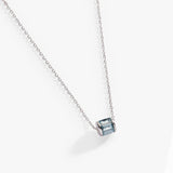 March Birthstone Precious Pendant Necklace - Aaria Tees Aaria Tees