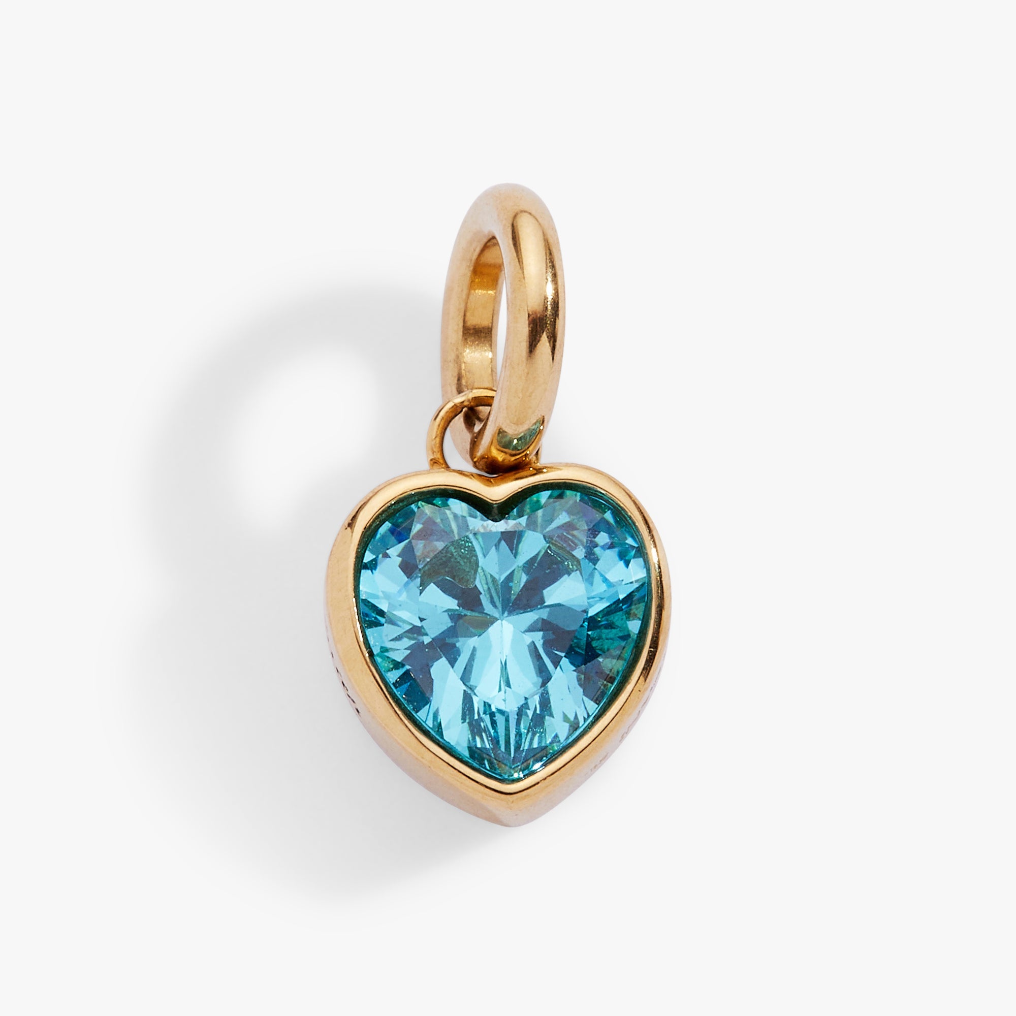March 'Faith' Heart Birthstone Charm - Aaria Tees Aaria Tees