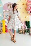 Hoppy Easter Smocked Ruffle Dress - Aaria Tees Aaria Tees