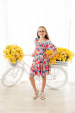 Sunshine Garden Smocked Ruffle Dress - Aaria Tees Aaria Tees