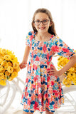 Sunshine Garden Smocked Ruffle Dress - Aaria Tees Aaria Tees