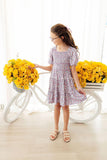 Lovely Lavender Smocked Ruffle Dress - Aaria Tees Aaria Tees