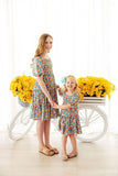 Beautiful Blossoms Smocked Ruffle Dress - Aaria Tees Aaria Tees