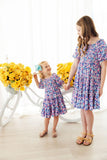 Darling Daisies Smocked Ruffle Dress - Aaria Tees Aaria Tees