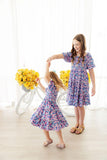 Darling Daisies Smocked Ruffle Dress - Aaria Tees Aaria Tees