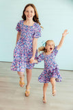 Darling Daisies Smocked Ruffle Dress - Aaria Tees Aaria Tees