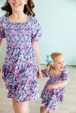 Darling Daisies Smocked Ruffle Dress - Aaria Tees Aaria Tees