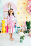 Bunny Love 3/4 Sleeve Pocket Twirl Dress - Aaria Tees Aaria Tees