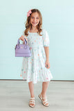Butterfly Ballet Smocked Ruffle Dress - Aaria Tees Aaria Tees