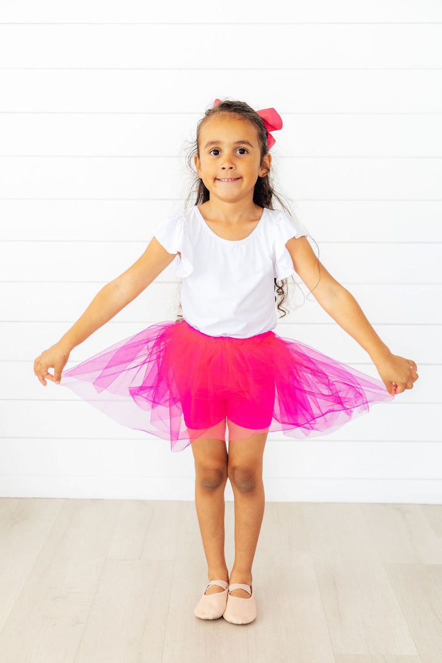 Hot Pink Tutu Shorts - Aaria Tees Aaria Tees