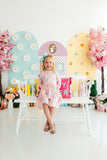 Preppy Peeps 3/4 Sleeve Pocket Twirl Dress - Aaria Tees Aaria Tees