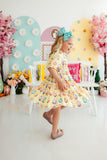Easter Picnic Smocked Ruffle Dress - Aaria Tees Aaria Tees