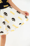 Iowa White Tigerhawk Twirl Skort - Aaria Tees Aaria Tees
