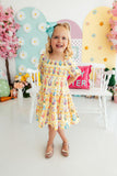 Easter Picnic Smocked Ruffle Dress - Aaria Tees Aaria Tees