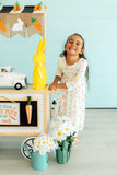 Sunny Bunnies 3/4 Sleeve Pocket Twirl Dress - Aaria Tees Aaria Tees