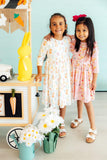 Sunny Bunnies 3/4 Sleeve Pocket Twirl Dress - Aaria Tees Aaria Tees