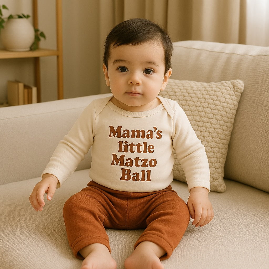 long sleeve graphic bodysuit | matzo ball - Aaria Tees Aaria Tees