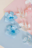 Maxine Statement Earrings - Blue - Aaria Tees Aaria Tees