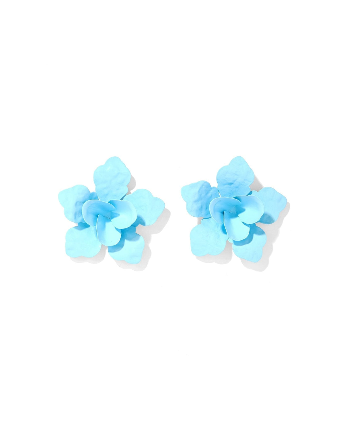 Maxine Statement Earrings - Blue - Aaria Tees