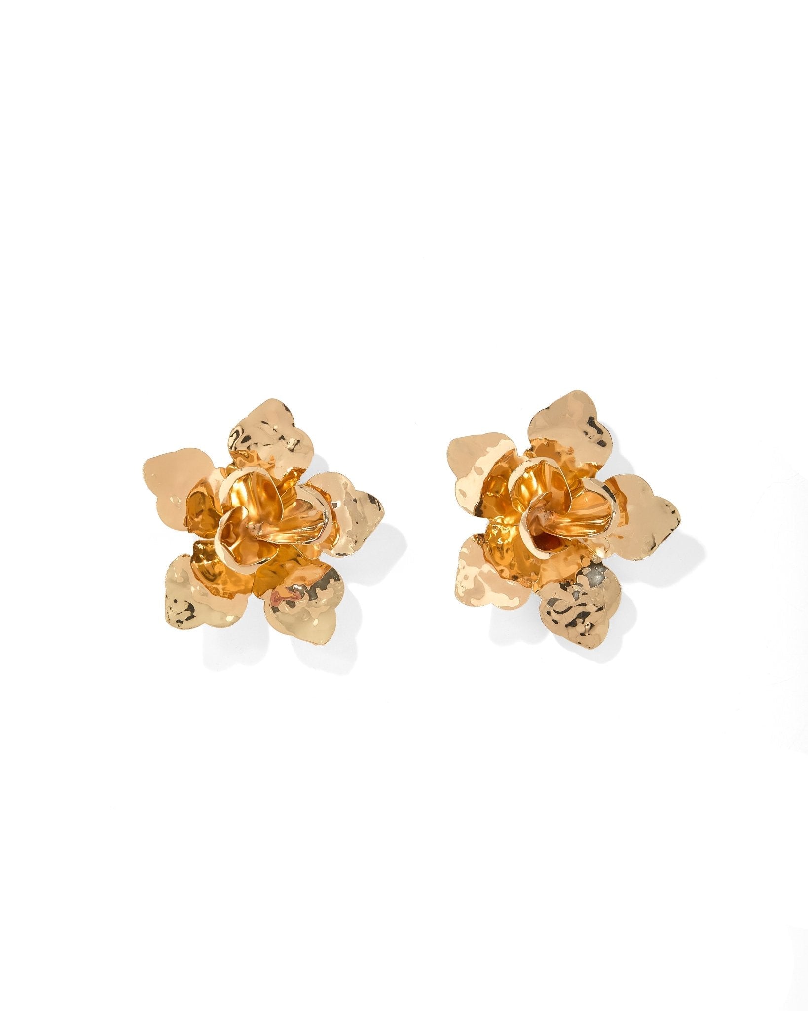 Maxine Statement Earrings - Gold - Aaria Tees Aaria Tees