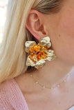 Maxine Statement Earrings - Gold - Aaria Tees Aaria Tees