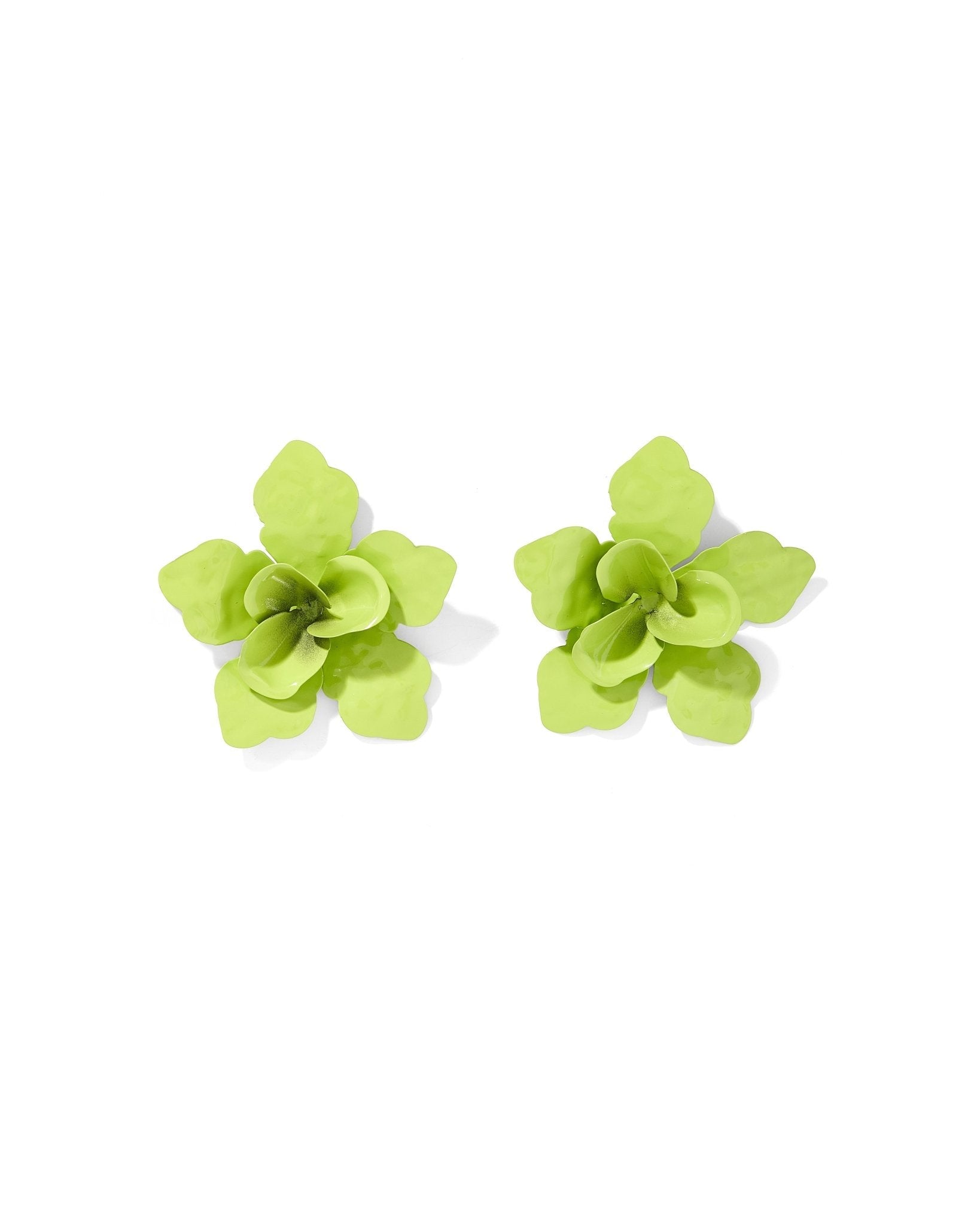 Maxine Statement Earrings - Green - Aaria Tees Aaria Tees