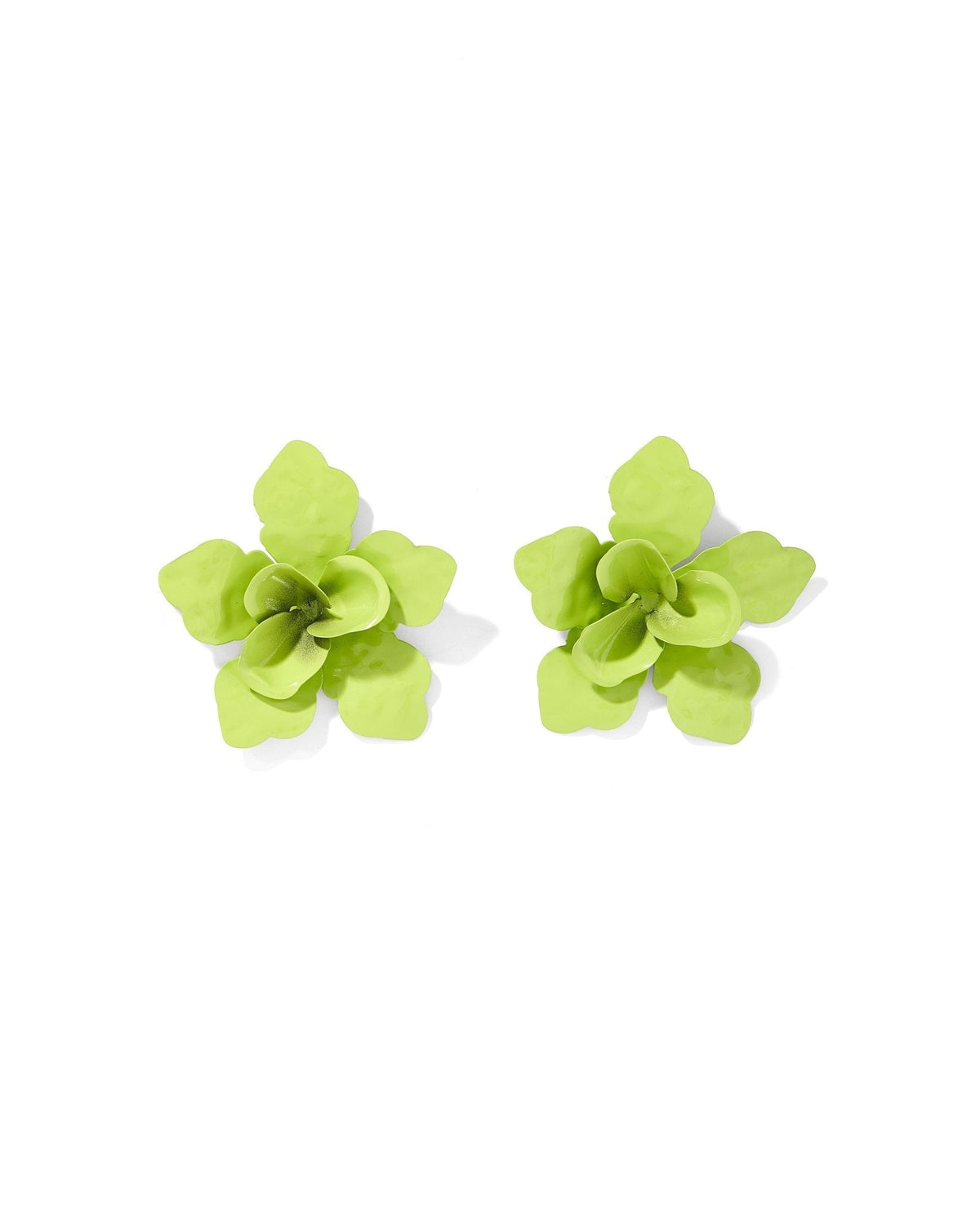 Maxine Statement Earrings - Green - Aaria Tees