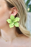Maxine Statement Earrings - Green - Aaria Tees Aaria Tees