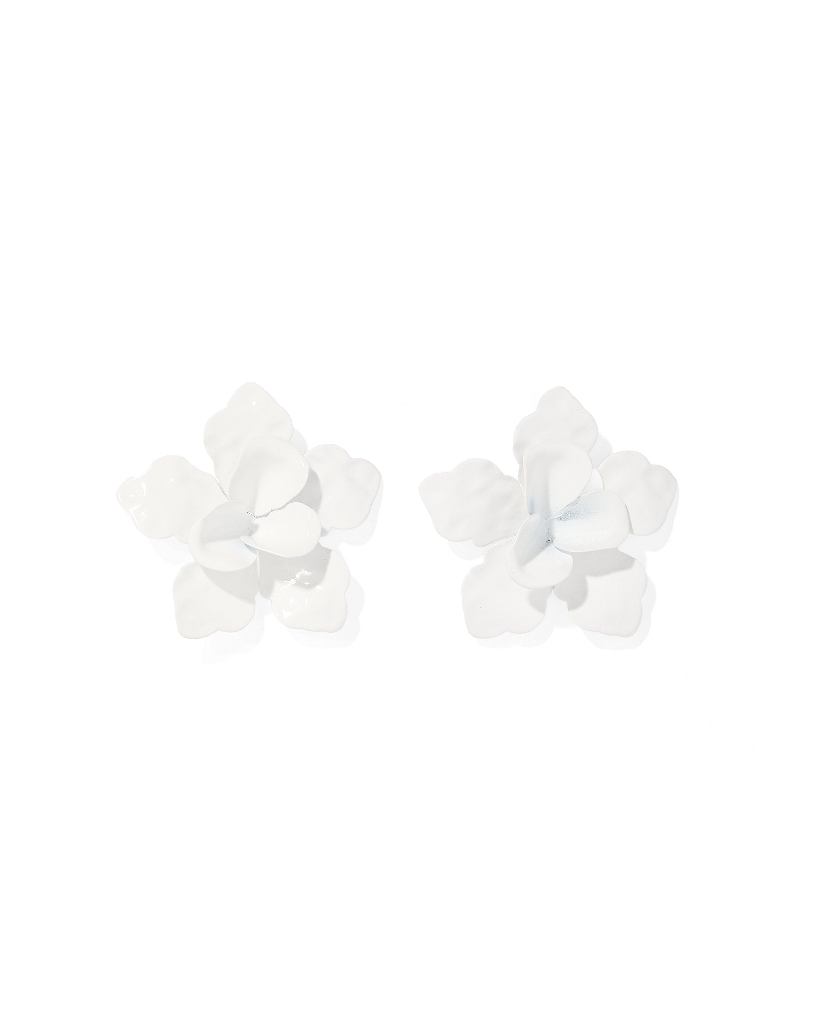 Maxine Statement Earrings - White - Aaria Tees Aaria Tees