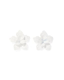 Maxine Statement Earrings - White - Aaria Tees Aaria Tees