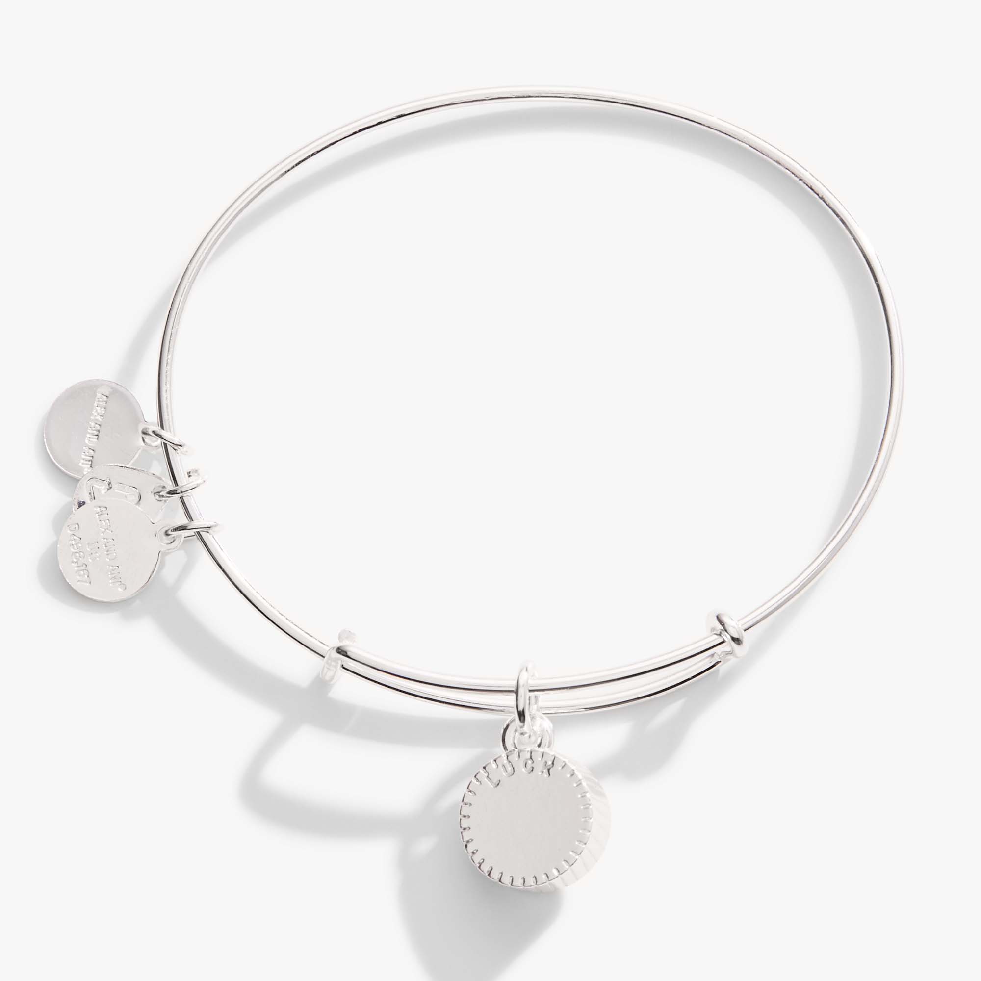 May Birthstone Charm Bangle, Emerald - Aaria Tees Aaria Tees