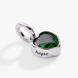 May 'Hope' Heart Birthstone Charm - Aaria Tees Aaria Tees