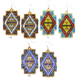 Mayan Pyramid Beaded Earrings - Aaria Tees Aaria Tees