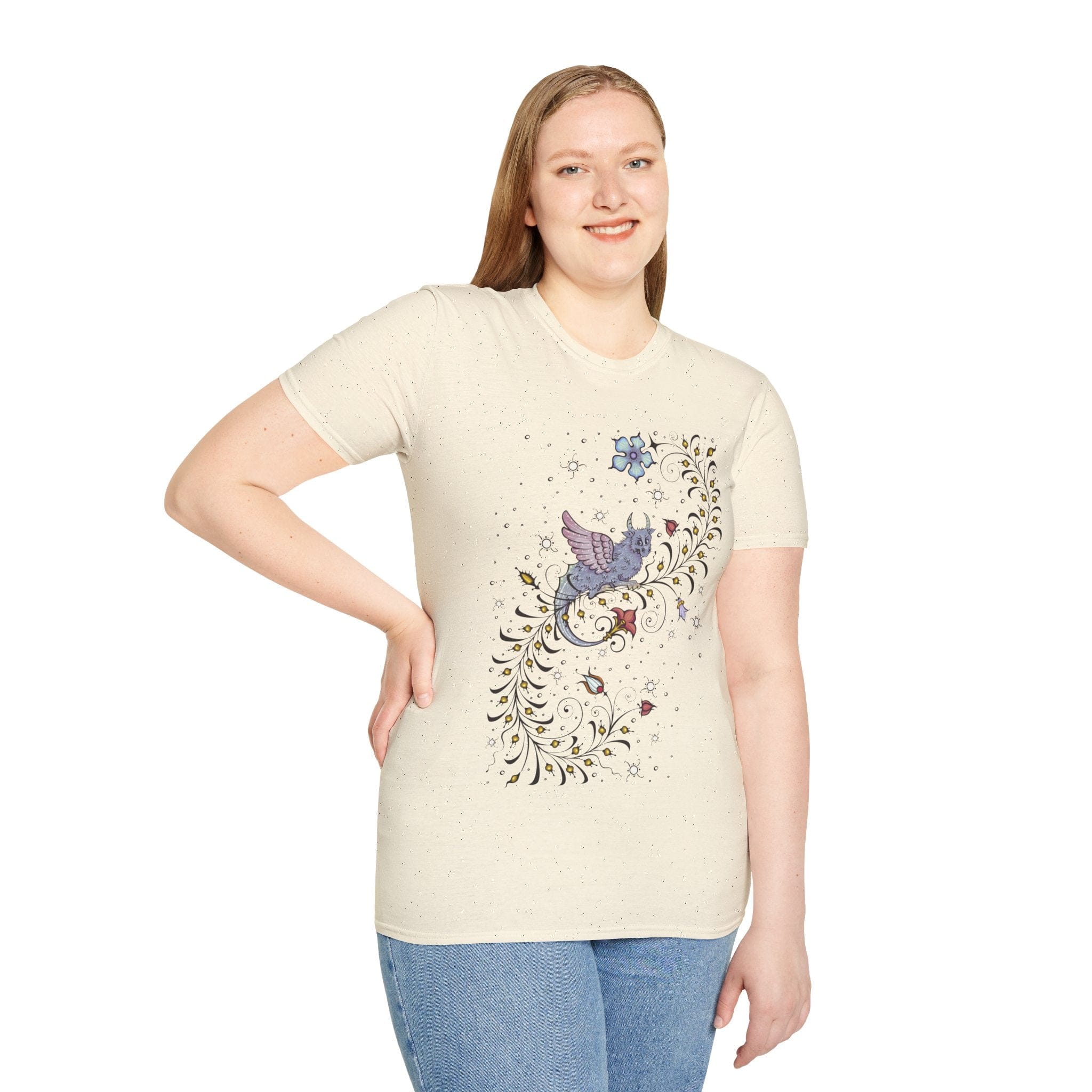 Medieval Manuscript Dragon Shirt - Aaria Tees Aaria Tees