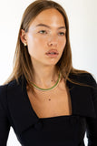 Melinda Tennis Necklace - Emerald Aaria Tees