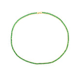 Melinda Tennis Necklace - Emerald Aaria Tees