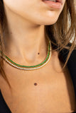 Melinda Tennis Necklace - Emerald Aaria Tees