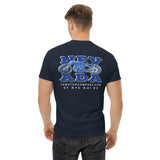 Nevada Blue & Grey Motorcycle Men's Heavyweight T-Shirt | Virginia City Motorcycle Co. - Aaria Tees Aaria Tees