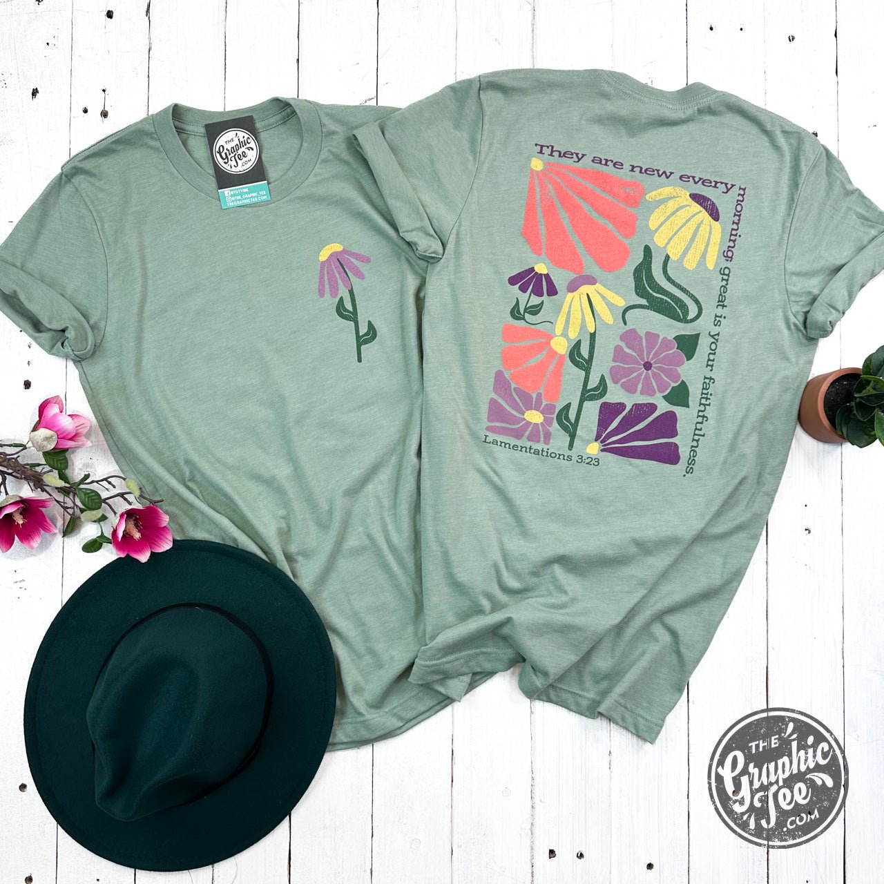 Mercies Short Sleeve Crew Neck Tee - Aaria Tees Aaria Tees