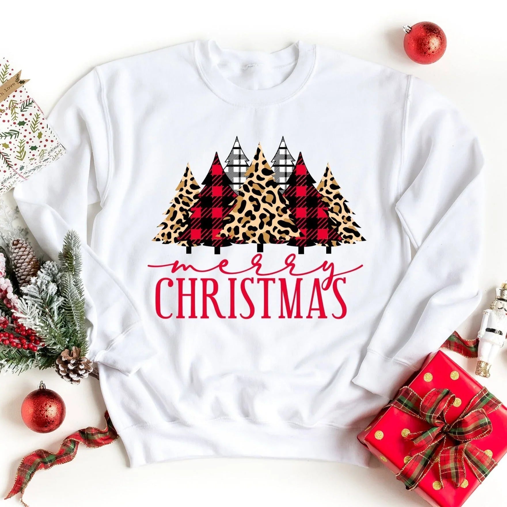 Merry Christmas Sweatshirt - Aaria Tees Aaria Tees