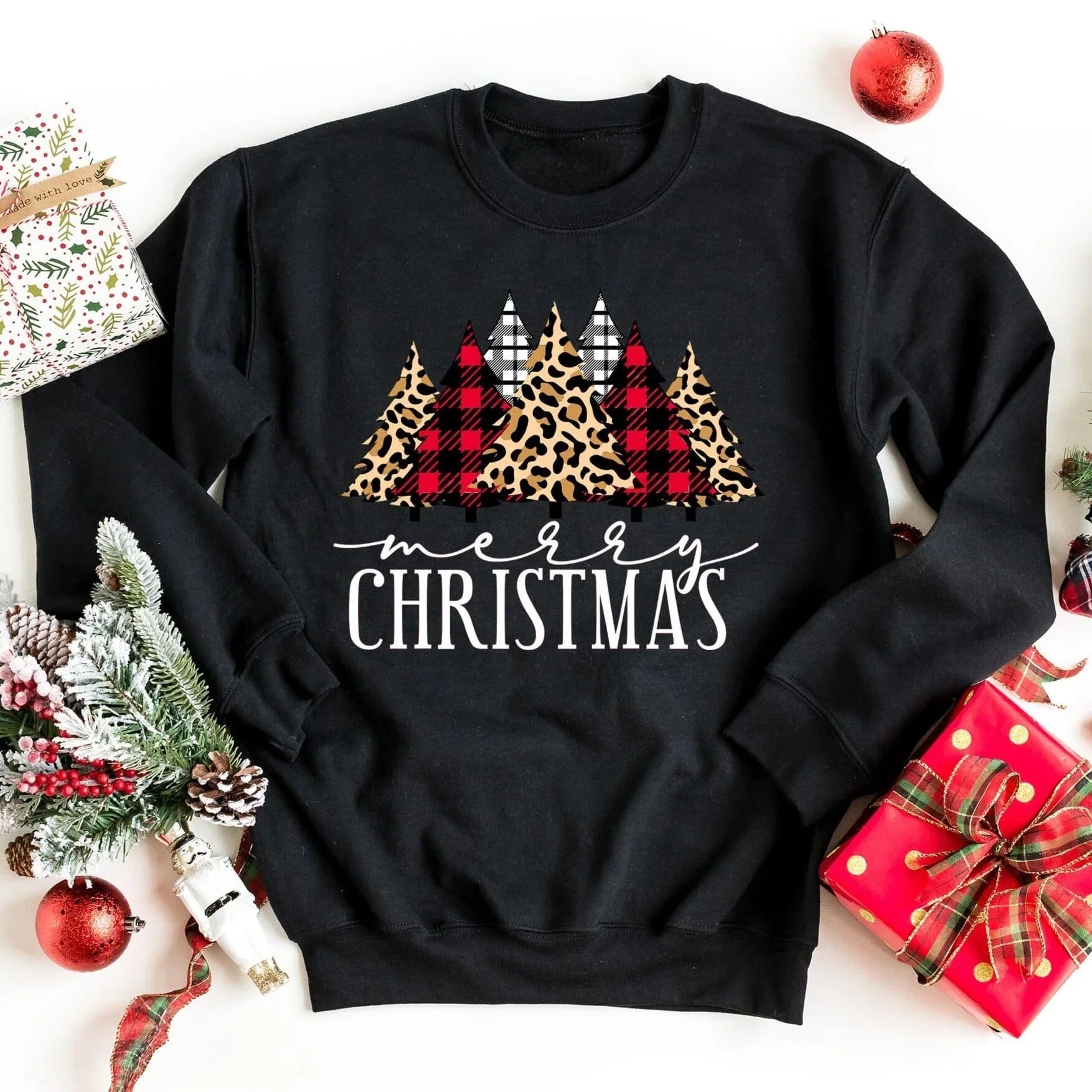 Merry Christmas Sweatshirt - Aaria Tees Aaria Tees
