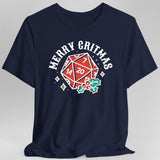 Merry Critmas D20 T-shirt - Aaria Tees Aaria Tees